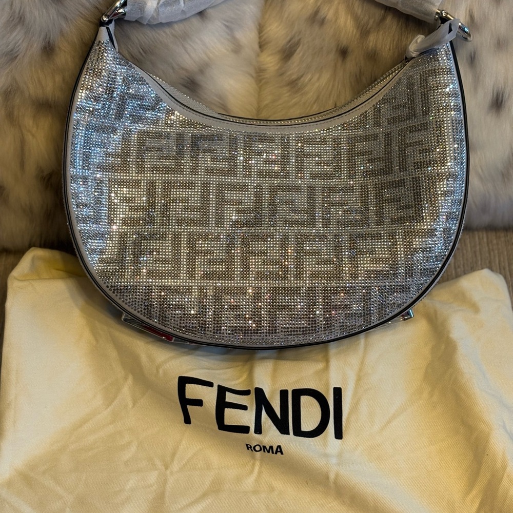 Silver Sparkle Shoulder Bag